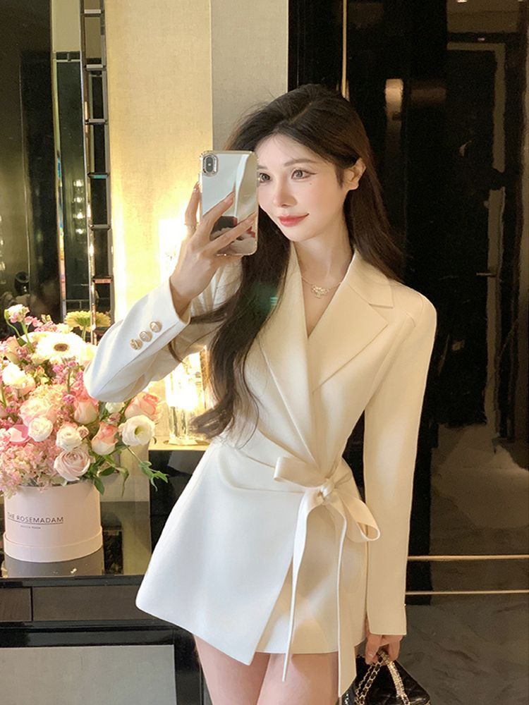 Corset Waist Cinch - Solid Color 2026 Autumn New Korean