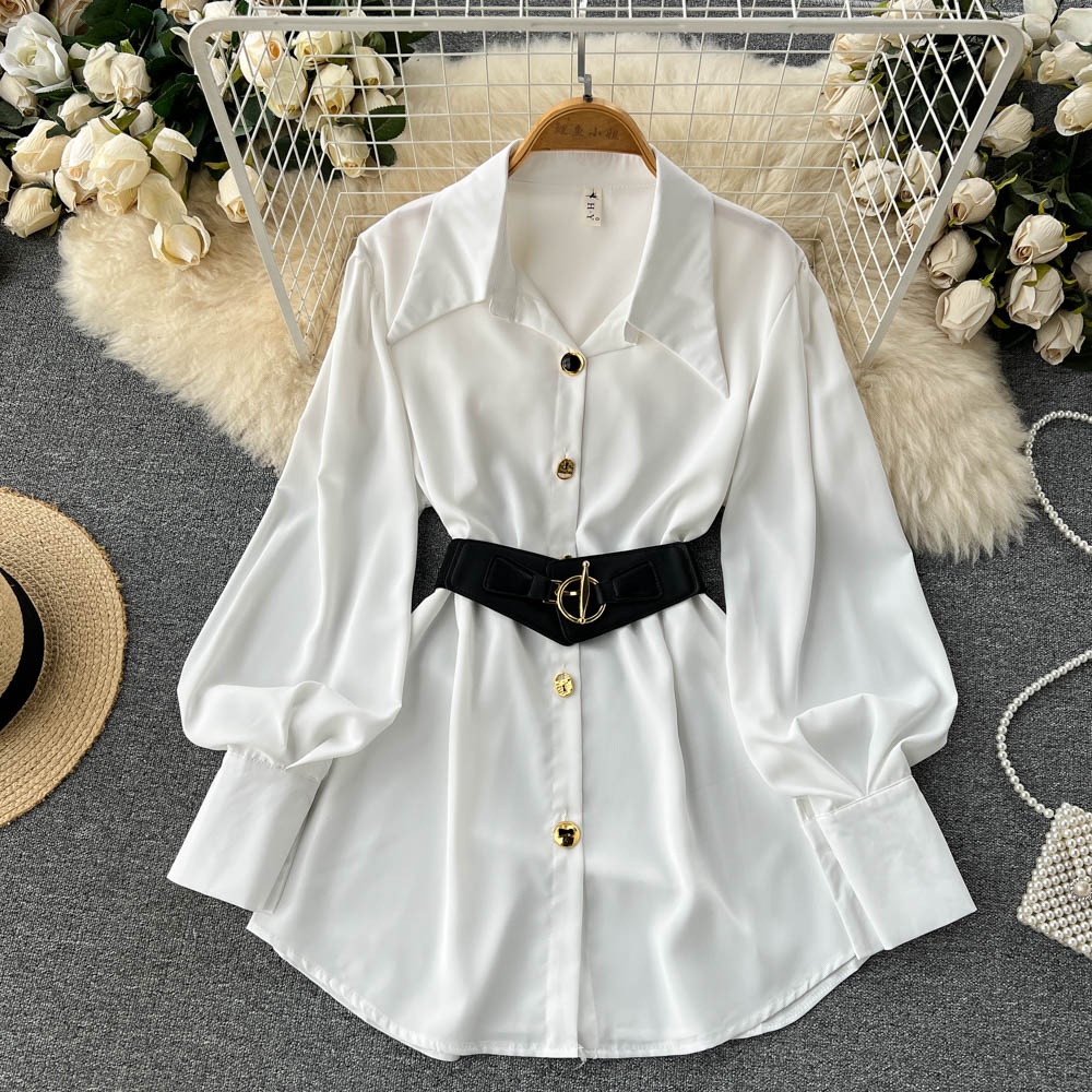 Ele Long Sve White irt Dr Wome - огляд і ціна Corset Waist Cinch