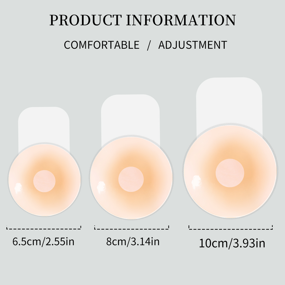 2-piece set of silicone nipple - огляд і ціна Silicone Bra Adhesive