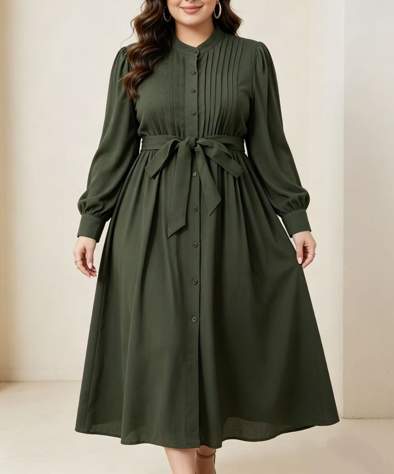 Plus size women's army green p - огляд і ціна Corset Waist Cinch